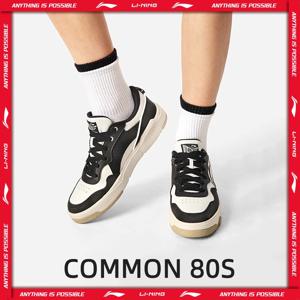 Li-Ning Men COMMON 80S 라이프 스타일 신발 듀얼 쿠션 부드럽고 편안한 반사 클래식 LiNing 레저 스포츠 신발 AGCV207