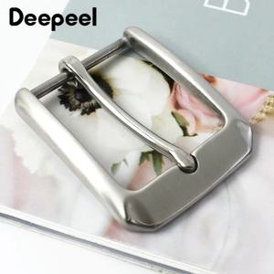 1Pc Deepeel 40mm 스테인레스 스틸 남자 벨트 버클 핀 버클 고품질 가죽 공예 레저 허리띠 머리 장식 액세서리