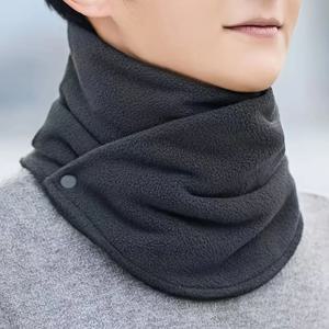 겨울 따뜻한 클래식 단색 스냅넥 레깅스 심플 두꺼운 벨벳 따뜻한 스카프 커버 가을 겨울 추위 방지 방풍