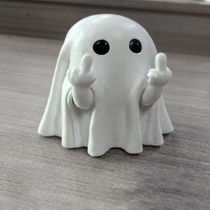 중간 손가락 귀여운 유령 동상, 유령 작은 무서운 유령 인형, 할로윈 홈 장식, 커피 테이블 센터피스 선반