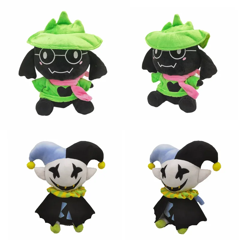 25CM Jevil Deltarune 플러시 장난감 만화 게임 인형 어린이를위한 부드러운 장난감 크리스마스 생일 선물 박제