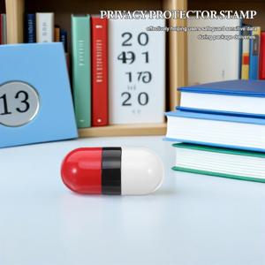 2개입 듀얼 엔드 롤러 스탬프 프라이버시 보호기 주소 차단 스탬프 넓은 범위 보안 개인 정보 보호기