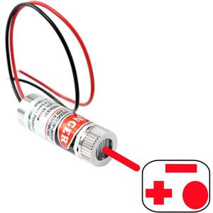650nm 5mW 레드 포인트/라인/크로스 레이저 모듈 헤드 유리 렌즈 초점 조절 가능 산업용 등급