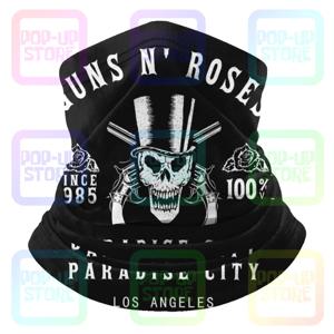 Guns N Roses 파라다이스 시티 해골 로스 앤젤레스 극세사 목 각반 반다나 스카프, 하이킹 캠핑 등산