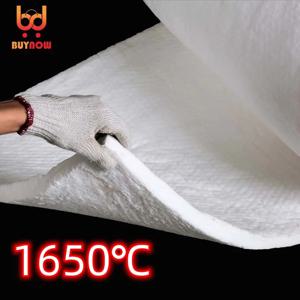 1650 ℃   산업에 사용되는 고온 저항 지르코늄 베어링 세라믹 섬유 담요 내화성 절연 면화
