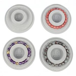 회색 몰려들 된 구슬 보드 팔찌 구슬 주최자 보석 만들기 트레이 작업대 크기 측정 플레이트 공예 도구 액세서리