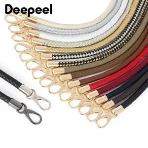 1Pc Deepeel 30-60cm 다채로운 PU 가죽 가방 스트랩 지갑 핸드백 핸들 골드 체인 버클 직조 슬링 DIY 수제 액세서리