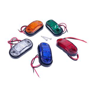 2Pcs 10-30V LED 사이드 마커 조명 자동차 외부 조명 경고 테일 라이트 자동 트레일러 트럭 트럭 통관 램프 5 색