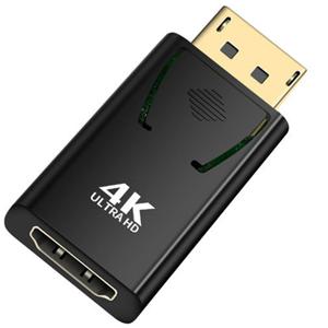 DisplayPort-HDMI 호환 어댑터 DP 남성-여성 HDMI 호환 비디오 오디오 케이블 HD 4K 1080P(PC TV 노트북용)