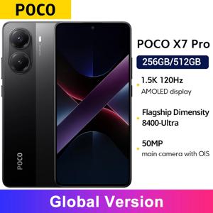 POCO X7 Pro 글로벌 버전 스마트폰 디멘시티 8400-울트라 하이퍼차지 6000mAh 90W NFC 6.67인치 AMOLED 디스플레이