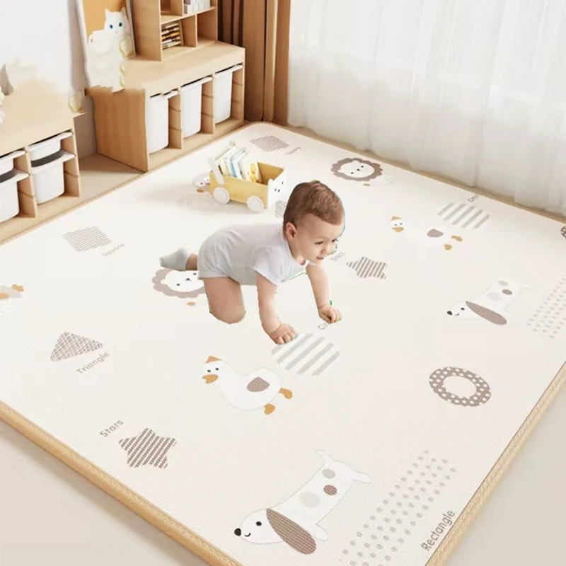 두께 2가지 옵션 아기 놀이 매트 기린/사자 장난감 어린이 매트 러그 어린이 발달 매트 고무 폼 놀이 폼 카펫