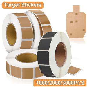 전술 대상 스티커 자기 접착제 Pasters 권총 사격장 연습을위한 크래프트 종이 대상 라벨