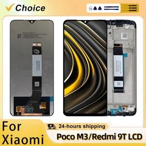 Redmi 9T J19S M2010J19SG 6.53'' LCD 디스플레이 터치 스크린 디지타이저 어셈블리(프레임 포함) - Redmi 9T용 교체 부품