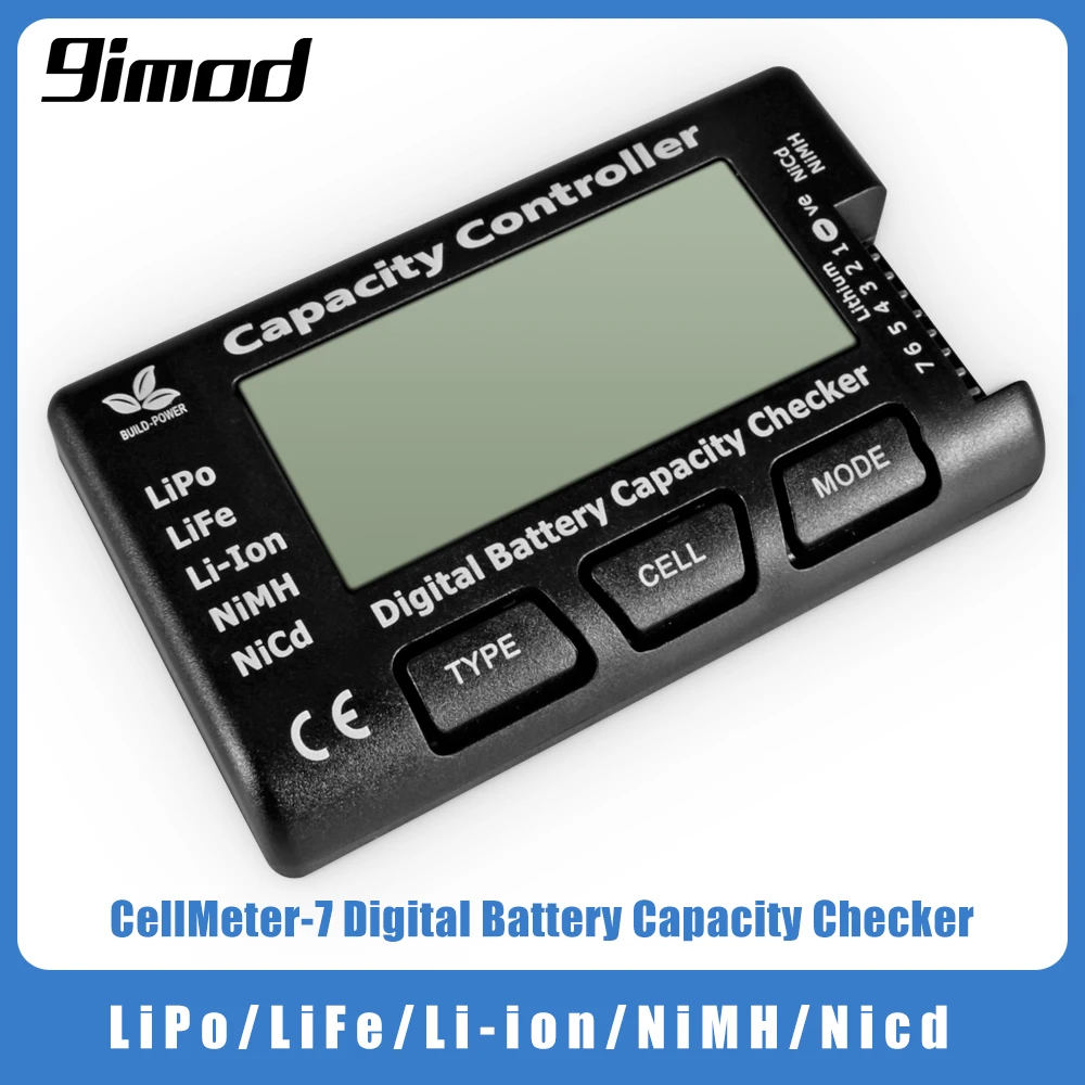 9IMOD RC CellMeter-7 디지털 배터리 용량 검사기 LiPo LiFe 리튬 이온 NiMH Nicd