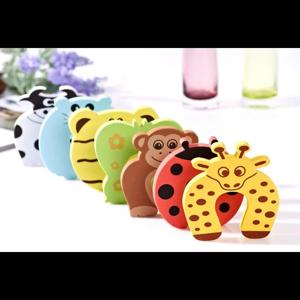 많은 동물 방해기 아기 어린이 어린이 안전 관리 보호 실리콘 게이트 출입구 장식 마그네틱 도어 스톱퍼 게이트