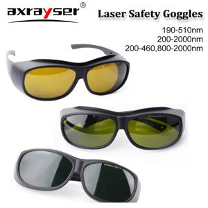 보호 고글 190-510/200-460/200-2000nm 레이저 크기 안전 고글 1064nm CO2 레이저 용접 절단 조각 기계