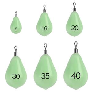 WEIHE 30g 60g 75g 112g 131g 150g 부드러운 플라스틱 쉘이 있는 빛나는 리드 싱커