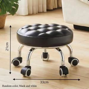 유니버설 휠 작은 의자 편안한 앉아있는 홈 모바일 벤치 바퀴 풀리 낮은 의자 아기 라운드 의자