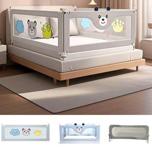 아기 침실을위한 0.8-2M 침대 장벽 어린이 잠자는 울타리 아기 침대 안전 장벽 침대 난간 측면 보호 유아 울타리