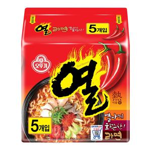 오뚜기 열라면 멀티팩(120g X 5개입) 600g 1멀티팩
