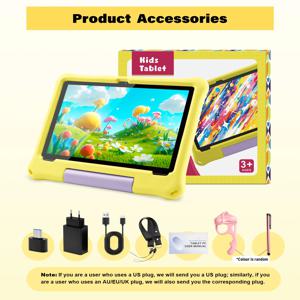 10.1인치 안드로이드 15 키즈 태블릿 8GB(4+4 확장) RAM 64GB ROM 5000mAh 옥타코어 교육용 어린이 태블릿 WIFI 아이패드 PC