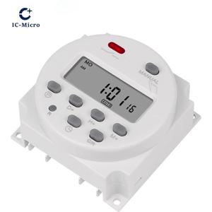 GTHURCS 220V 110V 24V 12V CN101A 타이머 스위치 디지털 LCD 전원 타이머 프로그래밍 가능한 시간 스위치 릴레이 16A 고품질 CN101