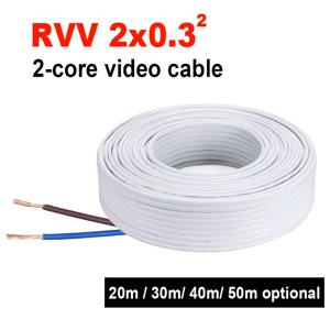 비디오 인터콤/도어폰 초인종 케이블용 50M 코어 2 와이어 케이블 20m/30m/40m