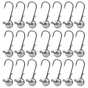 웜 소프트 루어 미끼용 낚시 지그 헤드 훅 라운드 헤드 크랭크 지깅 낚시 바늘 2g 3g 7g 10g 12g 14g 15g 17g 20g 모든 사이즈