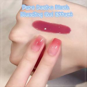 SMQ 12ML 스프링 네일 퓨어 디자이어 블러쉬 젤리 젤 네일 폴리쉬 화이트닝 아이스 클리어 누드 네일 폴리쉬 핑크 네일