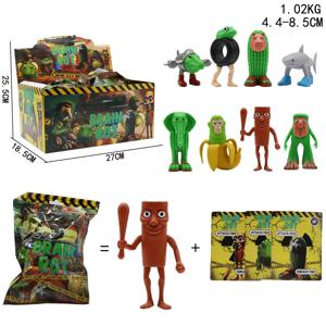24pcs BrainrotTung Tung Sahur 쥬얼리 블라인드 백 캐릭터 재미 있은 Meme PVC 장난감 모델 블라인드 박스 홈 인테리어 어린이 선물