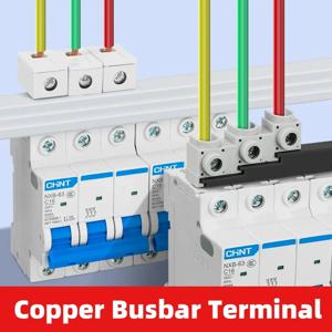 100A 버스바 터미널 C45 MCB 커넥터 각도/직선 DPN 측면 배선 터미널 7-1/0 AWG 1P2P3P4P 805-1N GK805 장착 키트