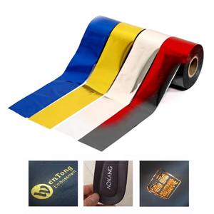 핫 스탬핑 포일 용지 열전사 냅킨 금박 PVC 카드 엠보싱 골드 로즈 실버 레이저 블랙 골드 레드 블루 40mm 80mm