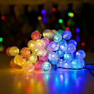 1.5M-6M LED 버블 볼 문자열 조명, 결혼식, 생일, 크리스마스 파티 장식을위한 배터리/USB 전원 요정 조명