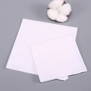 12pcs 순수한 흰색 작은 크기 면화 어린이 손수건 학생 타이 염색 그림 DIY 활동 20*20cm 28*28cm