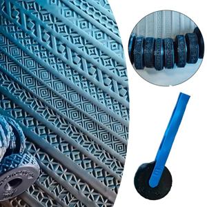 이집트식 릴리프 롤링 도구 - 도자기, DIY 공예 및 미술 프로젝트를 위한 점토 질감 휠 및 스탬프 롤러