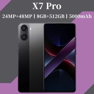 글로벌 비전 X7 Pro 울트라 스마트폰 5G 안드로이드 8GB 램 512GB 저장용량 6.26인치 화면 2280x1080HD 24+48MP 4 5G 네트워크 휴대폰