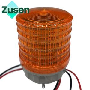 Zusen TB5051-Y 12v 24v 110v 220v 작은 노란색 신호등 스트로브 깜박임 항상 3 가지 모드 스위치 경고 LED 조명