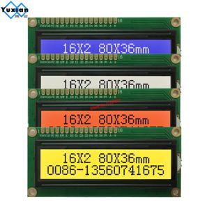 1602 16x2 Lcd 디스플레이 모듈 I2C IIC 보드 I2C 플라스틱 3.3v 5v 선택 가능 파란색 녹색 흰색 빨간색 화면 HD44780 SPLC780D