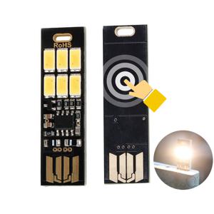 휴대용 미니 5730 USB 6 LED 조명 5V 터치 센서 Dimmable 야간 조명 보조베터리 컴퓨터 노트북 책 독서 테이블 램프