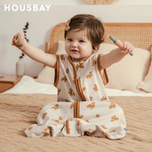 아기를위한 침낭 3-24 개월 소년 소녀 여름 수면 자루 조끼 얇은 통기성 0.5Tog 양방향 지퍼 기저귀 변경 가방