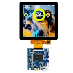 4.0 인치 TFT LCD 스크린 모듈 사각형 480*480 3SPI RGB 40Pin 3.3V ST7701S 드라이브, HDMI 구동 보드 표시
