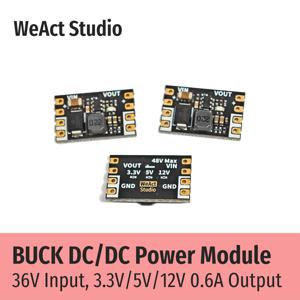 WeAct 벅 스텝다운 전력 모듈 DC/DC 36V 최대 입력 3.3V/5V/12V 출력 0.6A 최대 전류