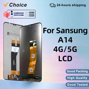 삼성 갤럭시 A14 디스플레이 A145F LCD A145F 터치 스크린 디지타이저 어셈블리 삼성 A14 5G A146B A146P A146U LCD 용 IPS