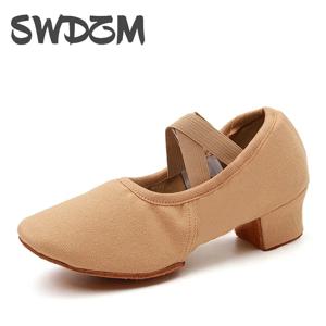 여성 댄스 신발 교사 훈련 신발 성인 라틴 신발 소녀 소프트 단독 발레 신발 재즈 요가 밸리 댄스 신발 여성