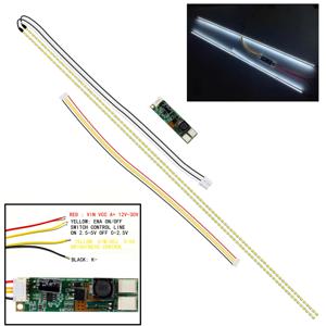 LCD TV 모니터 LED 백라이트 스트립 개조 키트, 밝기 조절 가능, 27 인치, 620mm