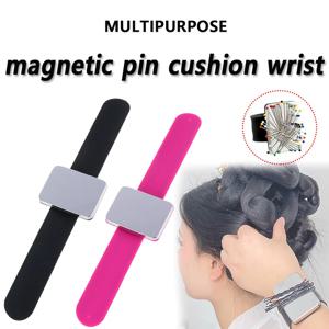 자기 손목 바느질 핀쿠션 바느질용 자기 핀 쿠션 바느질용 자기 핀 홀더 자기 실리콘 손목