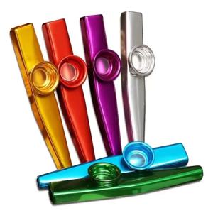 금속 Kazoos 경량 Kazoo 플루트 기타 악기 용 경량 하모니카 입 플루트 우쿨렐레 애호가 악기