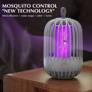 모기 킬러 LED 램프 빛 뒷마당 캠핑을위한 오래 지속되는 배터리 데스크탑 플라이 포수 사용