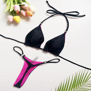 RUOTONSEPT 2024 새로운 섹시한 여성 수영복 솔리드 붕대 비키니 세트 투피스 삼각형 수영복 수영복 브라질 Biquinis