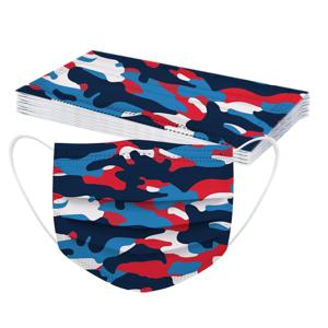 일회용 얼굴 마스크, 3 레이어 필터, 먼지 통기성 마스카라, 카와이 만화 인쇄, 어린이 얼굴 입 마스크, 50 개